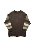 80s C&A Damen Cardigan Mit Mohair Braun M-L
