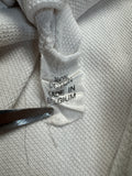 80s Fred Perry Sportswear Polo Shirt Basic Made In Belgium Weiß 54 L-XL