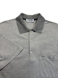 90s Christian Dior Polo Shirt Made In Italy Grau Weiß M