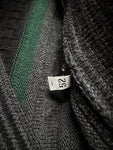 90s Carlo Colucci Cardigan mit Schurwolle 3D Knit Made In Germany Bunt M-L