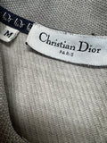 90s Christian Dior Polo Shirt Made In Italy Grau Weiß M