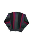 90s Carlo Colucci Cardigan mit Schurwolle 3D Knit Made In Germany Bunt M-L