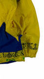 Vintage Adidas Windbreaker 80s Nylon Halfzip "Competition" Made In France Blau Gelb D8 XL-XXL