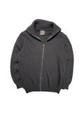 90s Ermenegildo Zegna Strickpullover Mit Reißverschluss Und Rollkragen Schurwolle Riri Zip Made In Italy Dunkelblau S-M