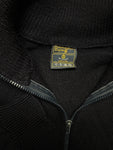90s Ermenegildo Zegna Strickpullover Mit Reißverschluss Und Rollkragen Schurwolle Riri Zip Made In Italy Dunkelblau S-M