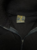 90s Ermenegildo Zegna Strickpullover Mit Reißverschluss Und Rollkragen Schurwolle Riri Zip Made In Italy Dunkelblau S-M