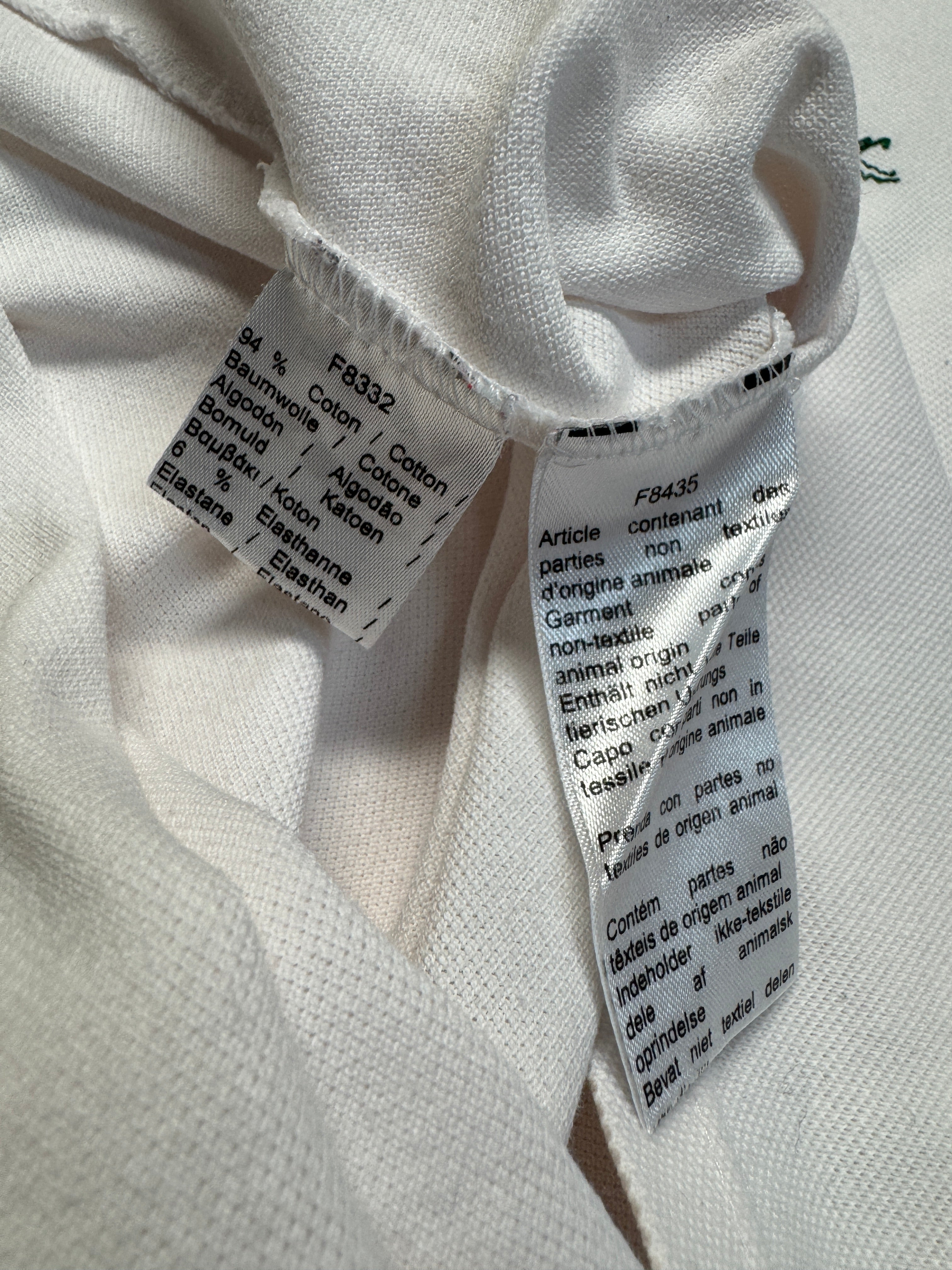 2019 Lacoste X Peter Saville Polo Shirt Weiß 38