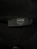 90s MCM Polo Shirt Boxy Basic Schwarz L-XL