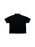 90s MCM Polo Shirt Boxy Basic Schwarz L-XL