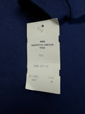 70s Nike Polo Shirt Langarm Deadstock Made In USA Navy M