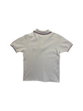 80s Fred Perry Tipped Polo Shirt Weiß XS-S