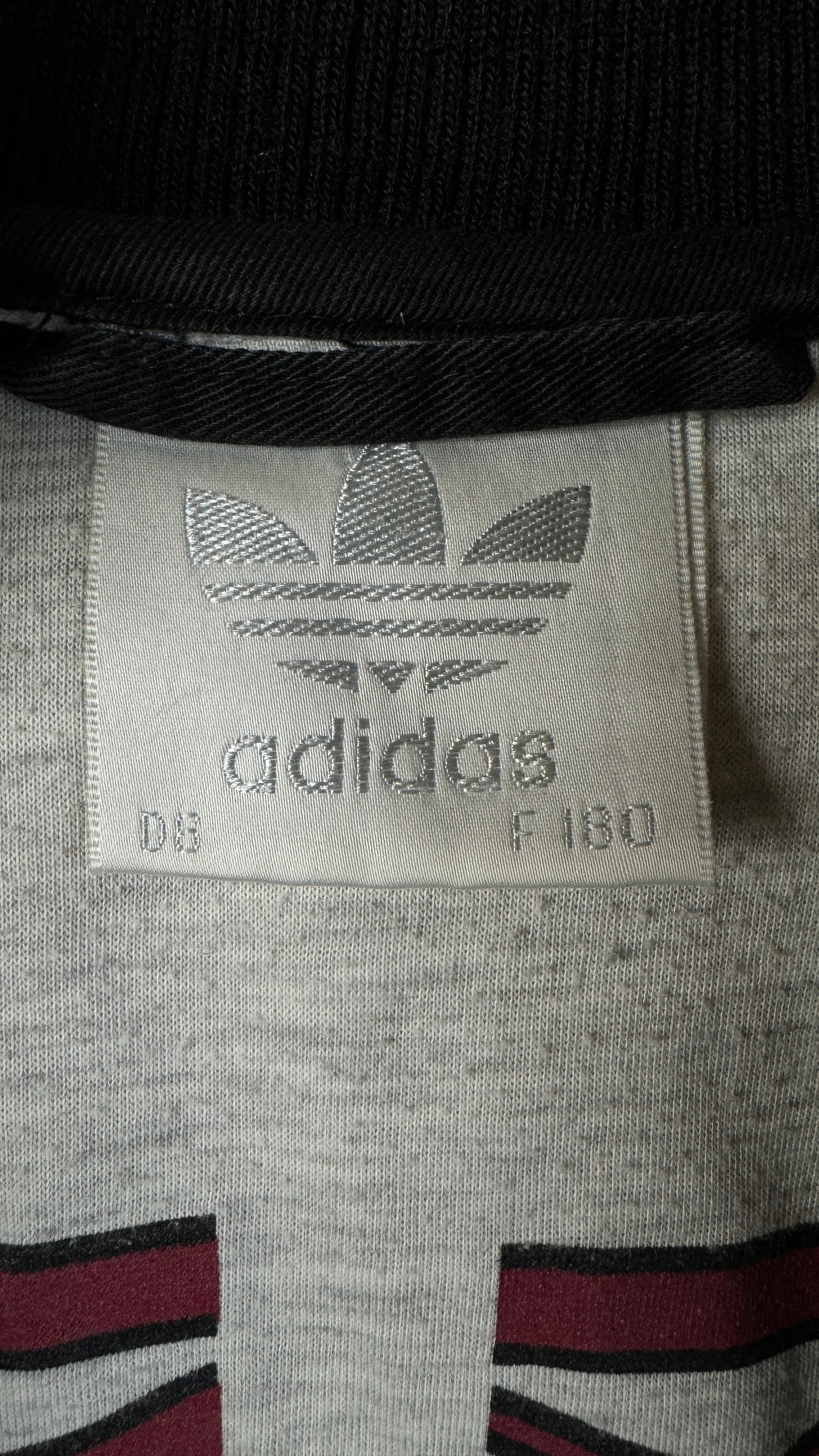 Vintage Adidas Collegejacke 90s New York Knights World League NFL Grau Schwarz D6 M