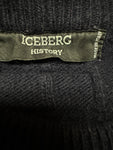 90s IcebergxDisney Strickpullover Susi und Strolch Schurwolle Made In Italy Dunkelblau M-L