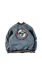 Vintage Adidas Collegejacke 90s New York Knights World League NFL Grau Schwarz D6 M