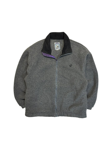 1993 Jack Wolfskin Fleecejacke Polartec Grau L-XL