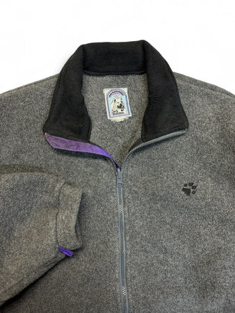 1993 Jack Wolfskin Fleecejacke Polartec Grau L-XL