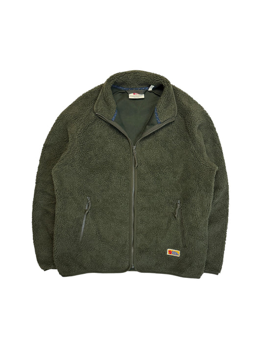 Fjällräven "Vardag Pile" Damen Fleecejacke "Deep Forest"/Dunkelgrün M