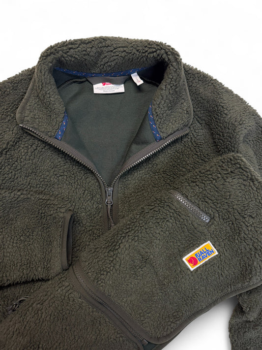 Fjällräven "Vardag Pile" Damen Fleecejacke "Deep Forest"/Dunkelgrün M