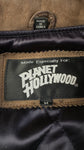 Vintage Planet Hollywood Bomberjacke 1990 Paris Made In Korea Wolle & Leder Schwarz Braun M
