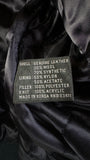 Vintage Planet Hollywood Bomberjacke 1990 Paris Made In Korea Wolle & Leder Schwarz Braun M