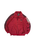 90s Adidas Zip-Fleecejacke "One World" Polartec Rot L