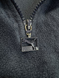 90s Puma Fleecejacke Quarterzip Dunkelblau S-M