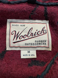 90s Woolrich Fleece Quarterzip Made In USA Rot M