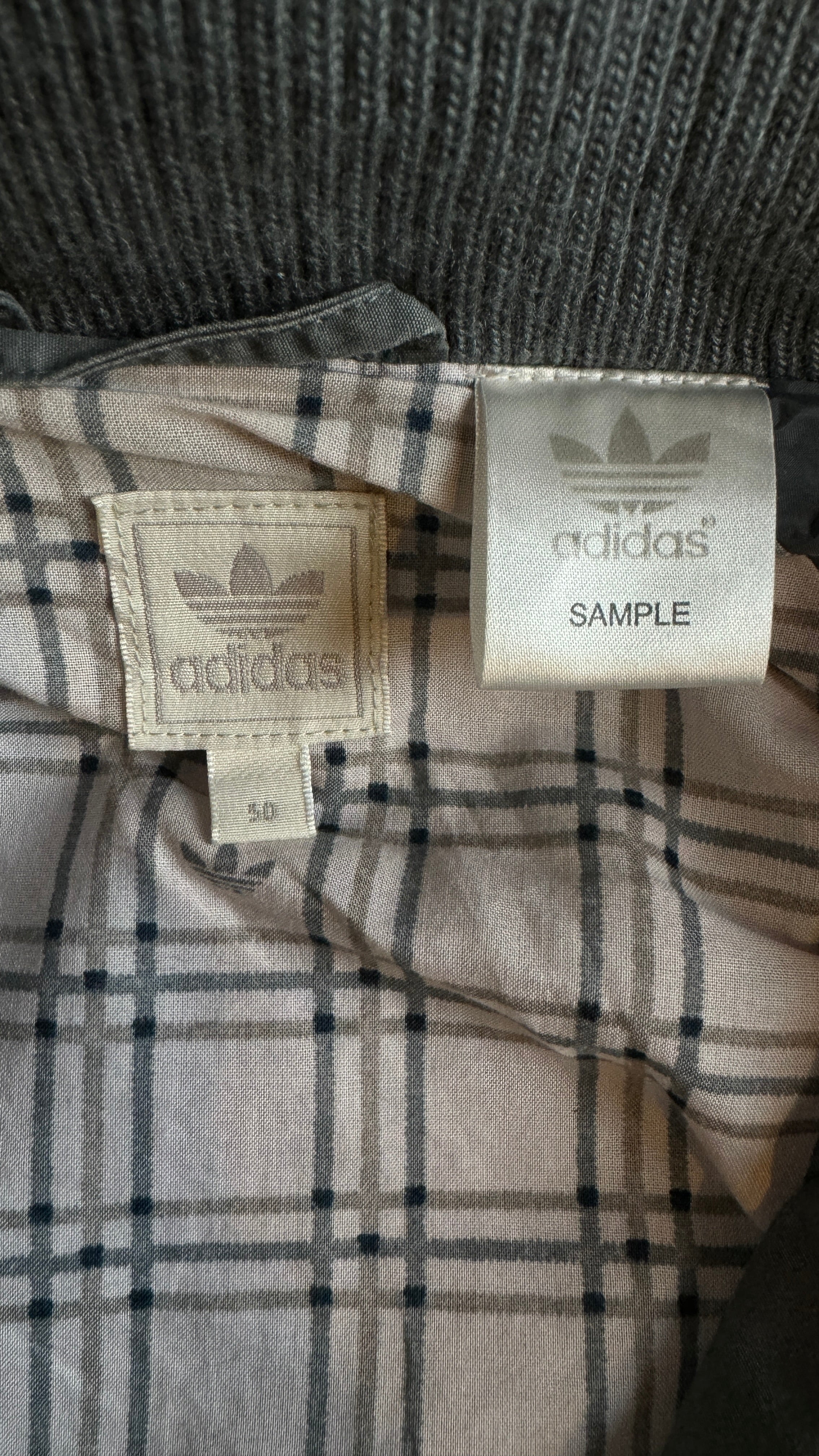 Adidas Blouson 00s Sample "AD"-Stickerei Grau 50 M
