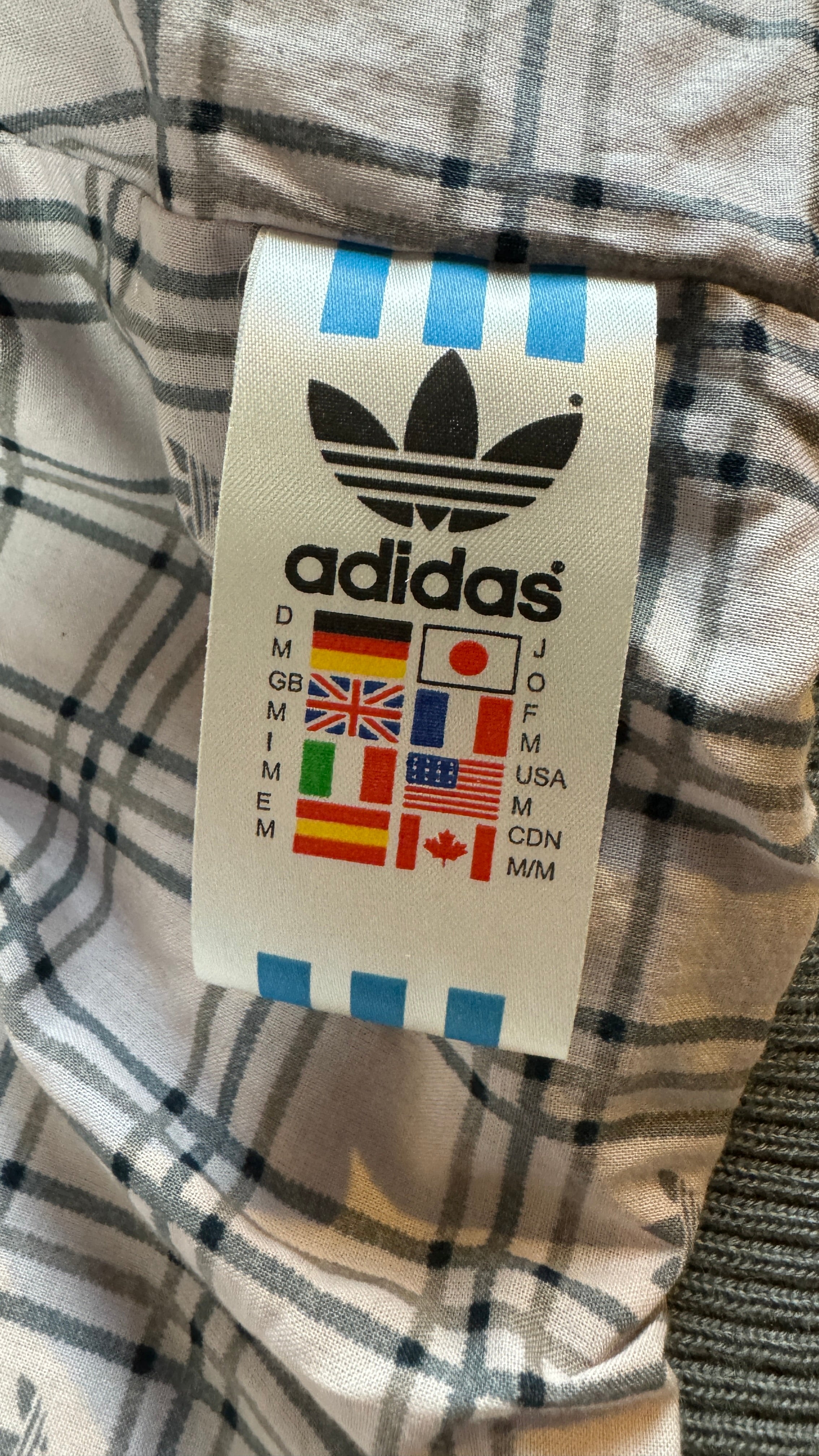 Adidas Blouson 00s Sample "AD"-Stickerei Grau 50 M
