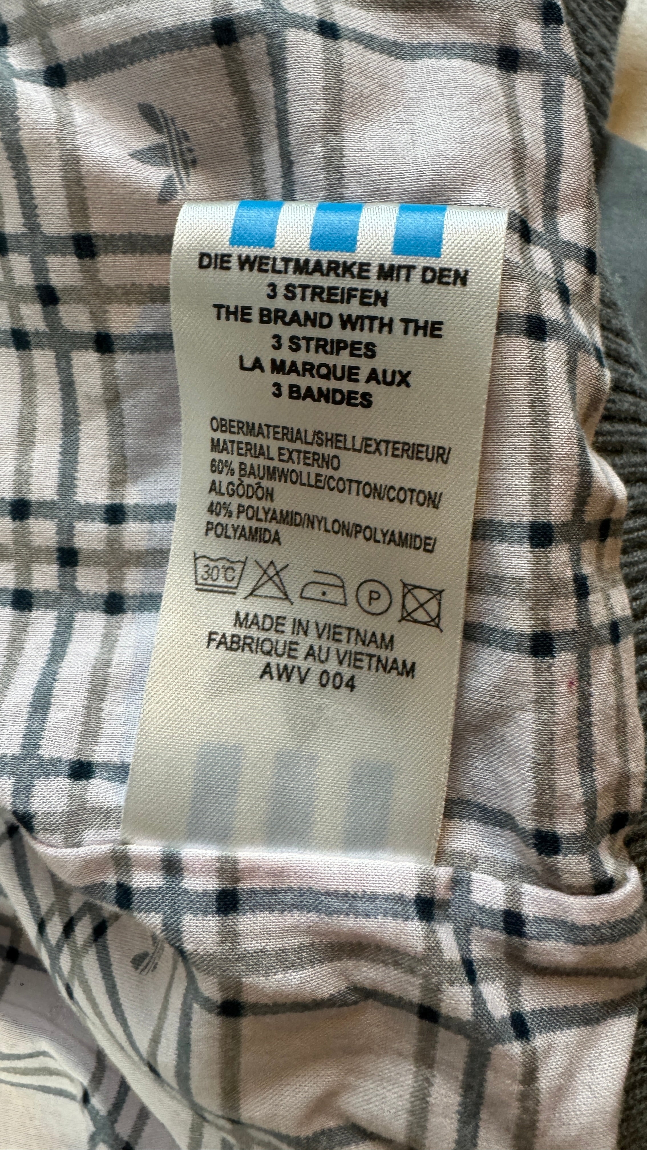 Adidas Blouson 00s Sample "AD"-Stickerei Grau 50 M