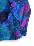 90s Comfort Skins Fleecejacke Two-Way Zipper Abstract Pattern Made In USA Bunt M-L
