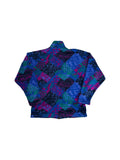 90s Comfort Skins Fleecejacke Two-Way Zipper Abstract Pattern Made In USA Bunt M-L