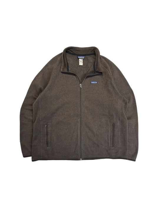 Patagonia Full-Zip Fleecejacke Braun XXL