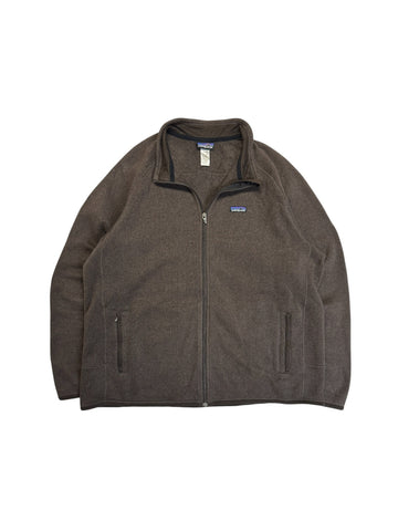 Patagonia Full-Zip Fleecejacke Braun XXL