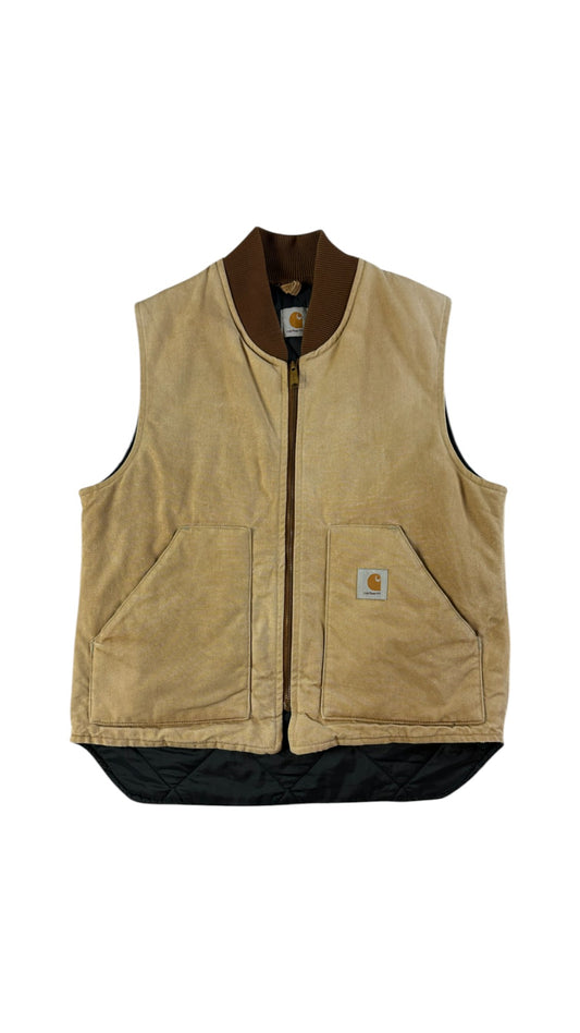 Vintage Carhartt Weste 90s Used Braun L-XL