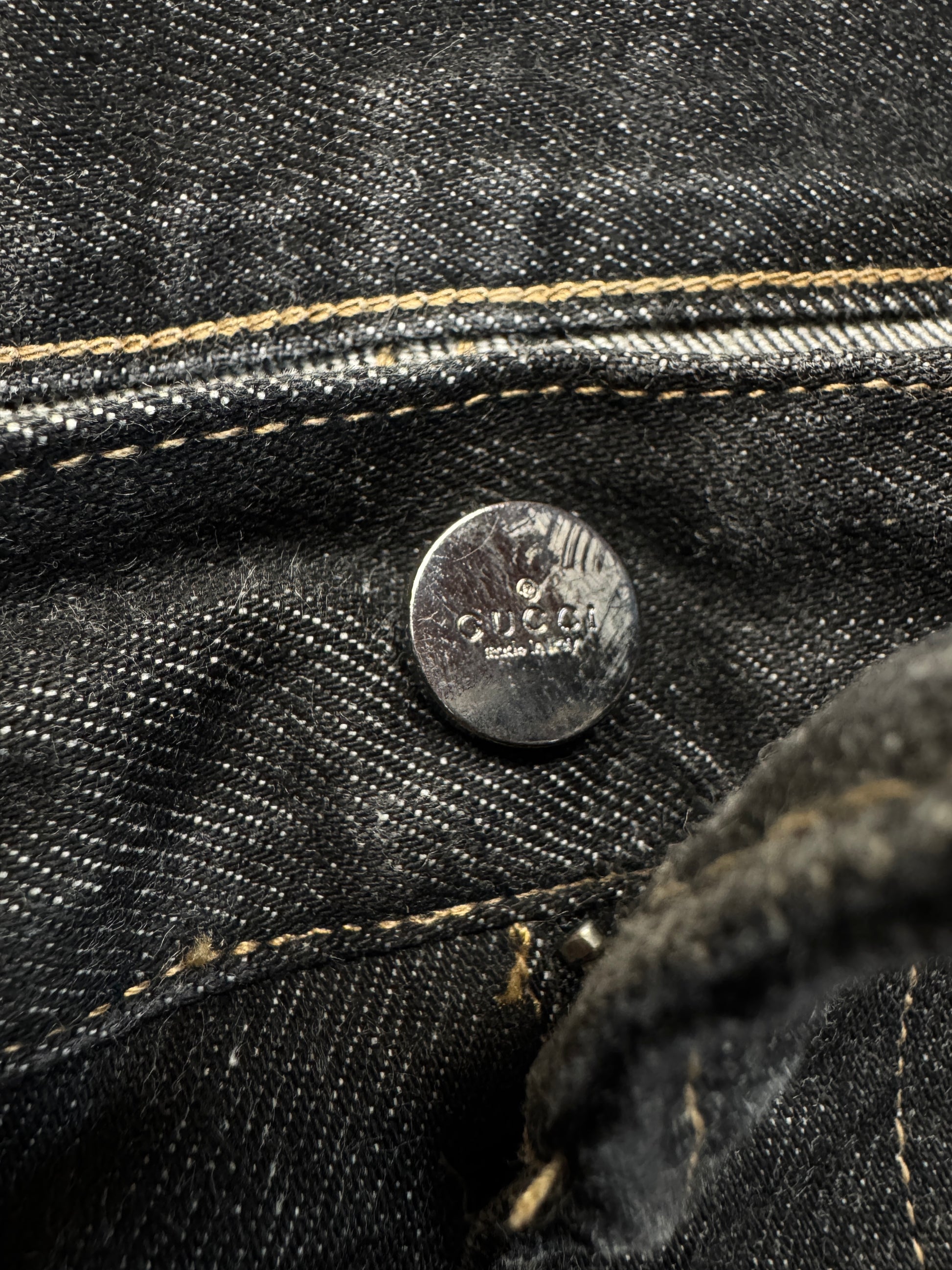 00s Gucci Jeans Selvedge Schwarz 48 - RareRags