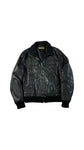 Vintage Iceberg Jacke 90s Lederlook Glänzend/Shiny Schwarz 50/L