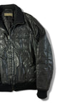 Vintage Iceberg Jacke 90s Lederlook Glänzend/Shiny Schwarz 50/L