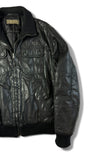 Vintage Iceberg Jacke 90s Lederlook Glänzend/Shiny Schwarz 50/L