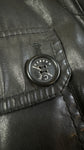Vintage Iceberg Jacke 90s Lederlook Glänzend/Shiny Schwarz 50/L