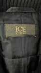 Vintage Iceberg Jacke 90s Lederlook Glänzend/Shiny Schwarz 50/L