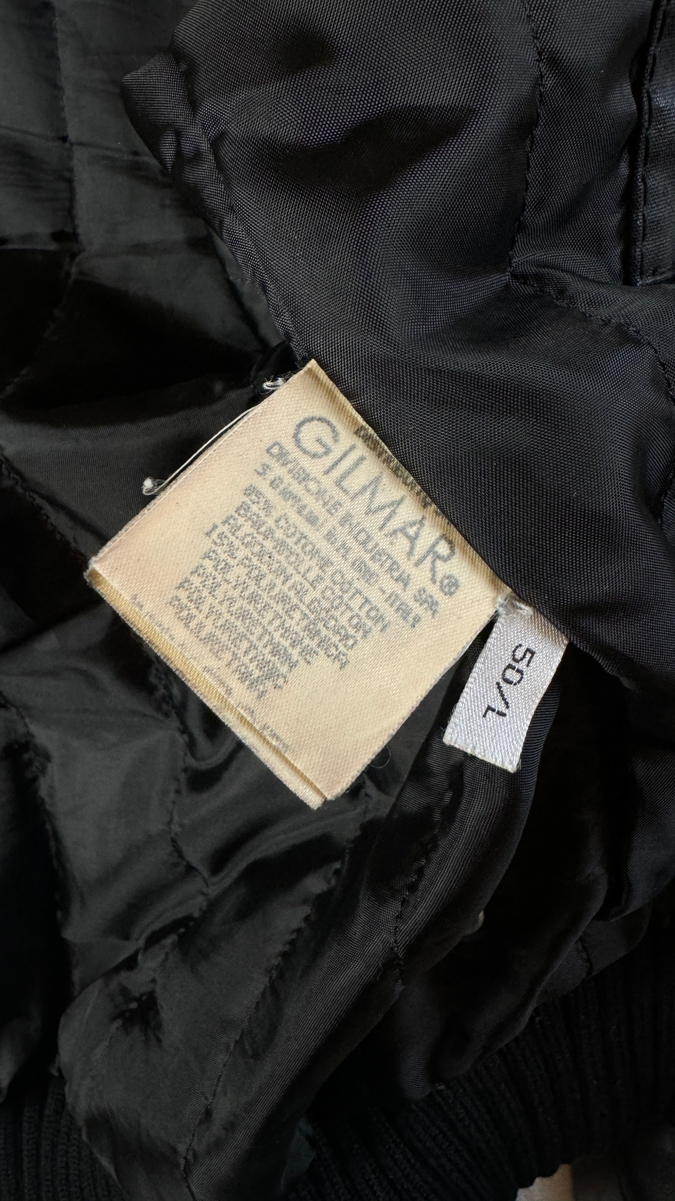 Vintage Iceberg Jacke 90s Lederlook Glänzend/Shiny Schwarz 50/L