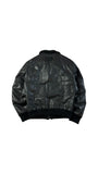 Vintage Iceberg Jacke 90s Lederlook Glänzend/Shiny Schwarz 50/L