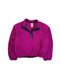 90s L.L.Bean Fleecejacke Snap Buttons Made In USA Pink M