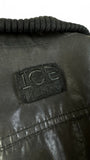Vintage Iceberg Jacke 90s Lederlook Glänzend/Shiny Schwarz 50/L
