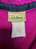 90s L.L.Bean Fleecejacke Snap Buttons Made In USA Pink M