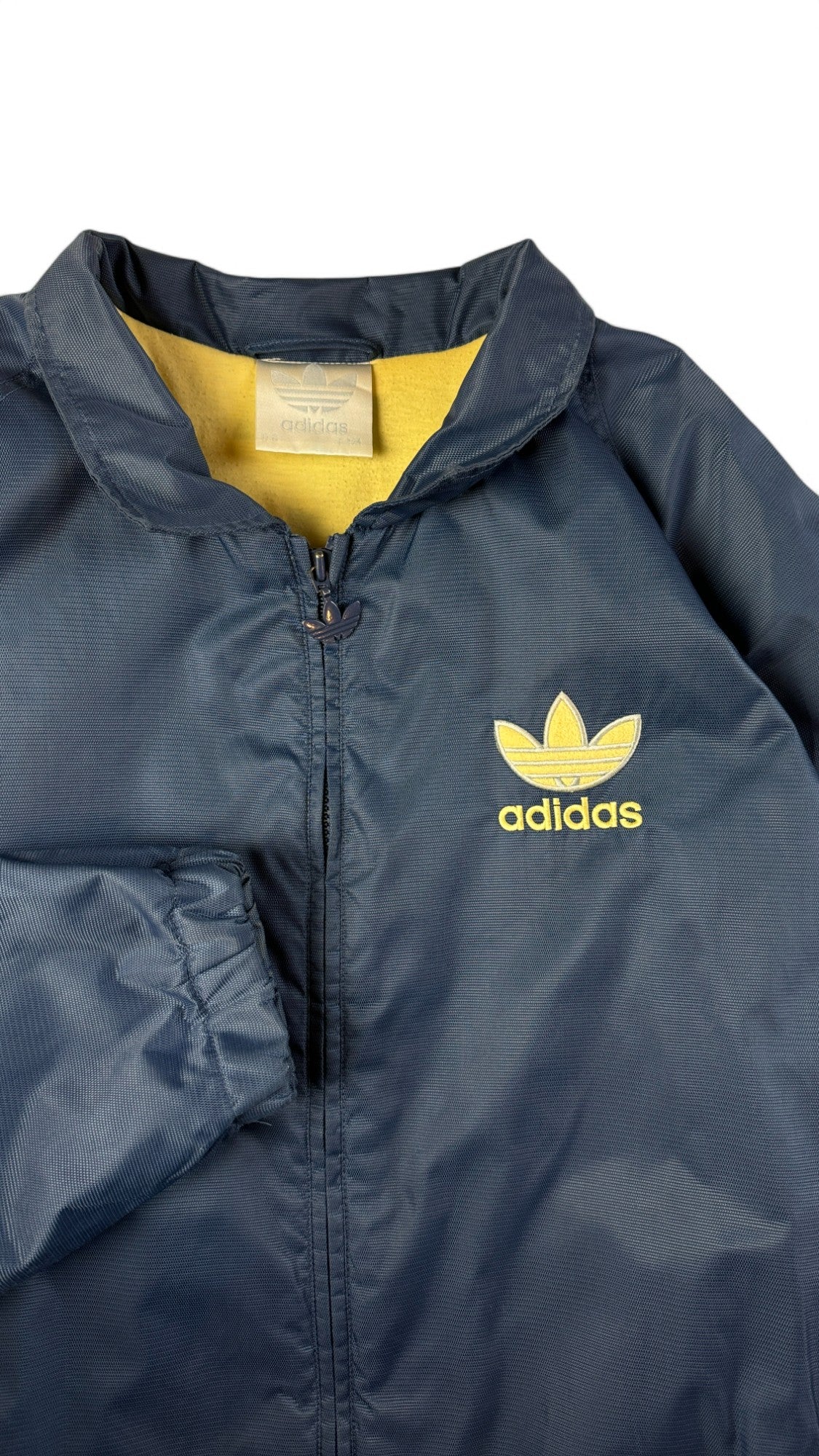 Vintage Adidas Jacke 90s Outdoor Big Trefoil Dunkelblau D5 M-L