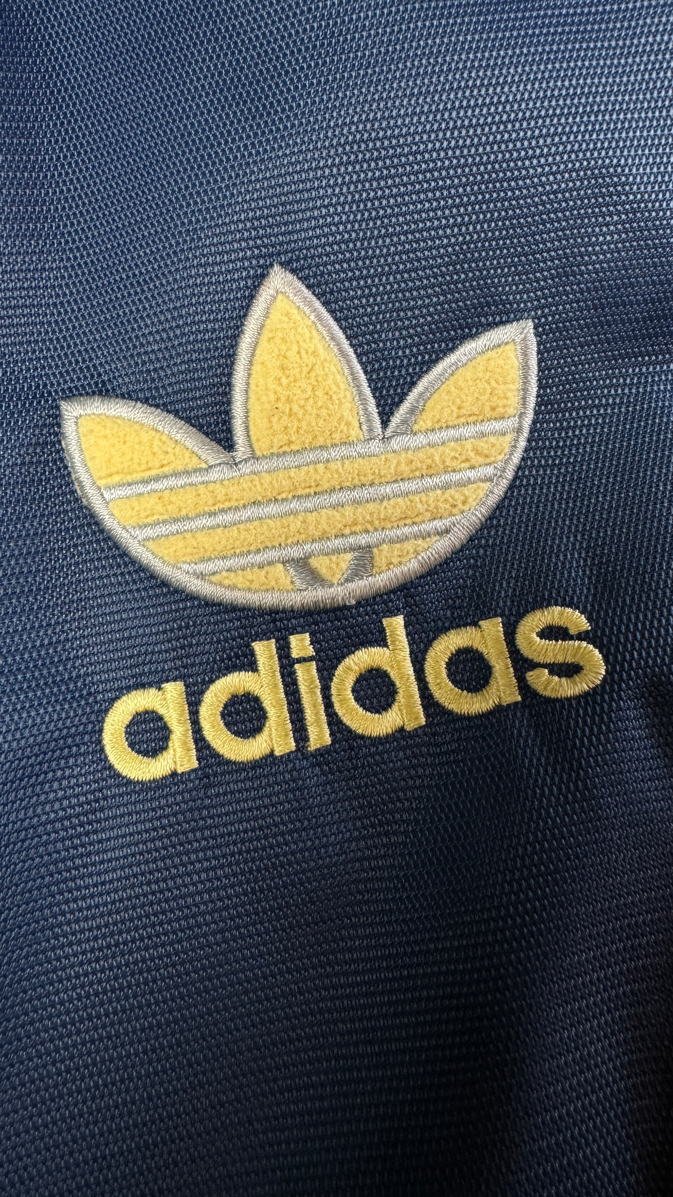 Vintage Adidas Jacke 90s Outdoor Big Trefoil Dunkelblau D5 M-L