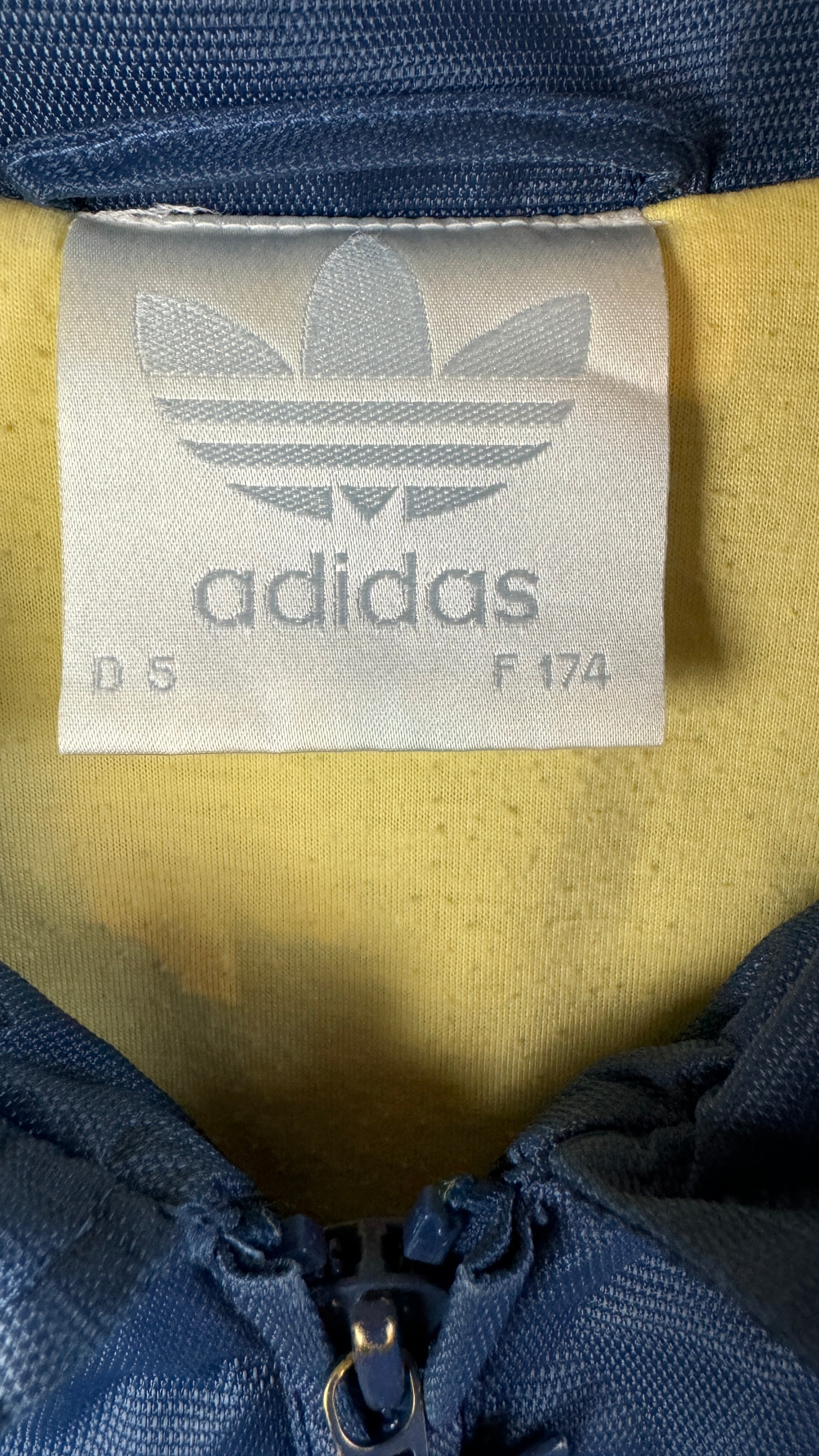 Vintage Adidas Jacke 90s Outdoor Big Trefoil Dunkelblau D5 M-L