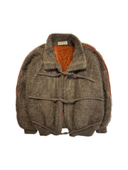 80s Escada Bomber West Germany Kid Mohair Made in W.-Germany Braun 38 M